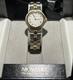 NOS Movado Olympian Watch Men 35mm White Dial Two Tone Date ORIGINAL BOX