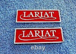 NOS NEW OEM Ford 4 Inch Long F-Series Bronco Red XLT LARIAT Cab Emblem Ornament