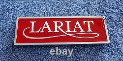 NOS NEW OEM Ford 4 Inch Long F-Series Bronco Red XLT LARIAT Cab Emblem Ornament