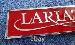 NOS NEW OEM Ford 4 Inch Long F-Series Bronco Red XLT LARIAT Cab Emblem Ornament