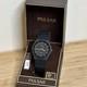 NOS Neo Vintage Pulsar by Seiko Y112-7049 Black Tone SQ Quartz Rare 7 New Bat