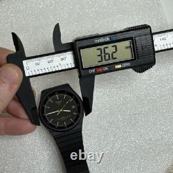 NOS Neo Vintage Pulsar by Seiko Y112-7049 Black Tone SQ Quartz Rare 7 New Bat