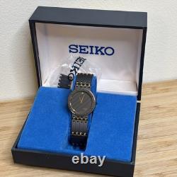 NOS Neo Vintage Seiko 5P30-6A30 Two Gold Tone Quartz Grey Mens Watch New Bat