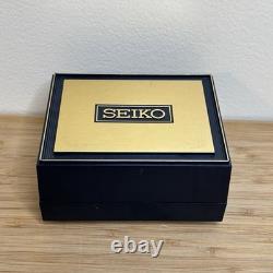 NOS Neo Vintage Seiko 5P30-6A30 Two Gold Tone Quartz Grey Mens Watch New Bat