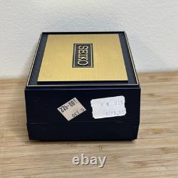 NOS Neo Vintage Seiko 5P30-6A30 Two Gold Tone Quartz Grey Mens Watch New Bat