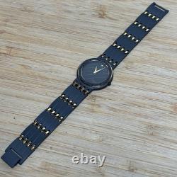 NOS Neo Vintage Seiko 5P30-6A30 Two Gold Tone Quartz Grey Mens Watch New Bat