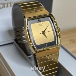 NOS Neo Vintage Seiko Quartz Watch Rare gold tone 8621-5090 Tank New Bat