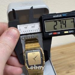 NOS Neo Vintage Seiko Quartz Watch Rare gold tone 8621-5090 Tank New Bat