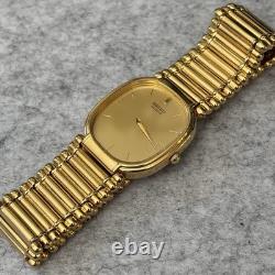 NOS Neo Vintage Seiko Watch Men 26mm Gold Tone 5P30-5B59 Box 7+ New Bat