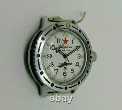 NOS New Watch Vostok 2409A Commander 17 Jewels Amphibian USSR Soviet SERVICED