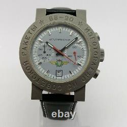 NOS Rare Russian Watch Poljot 3133 TITANIUM ROCKET SS-20 Chronograph Sturmanskie