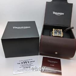 NOS Rare Triumph Motorcycles Men's 3023-4 Black Analog-Digital Dial Watch 5ATM
