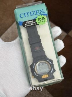 NOS Rare Vintage Citizen Free Way Men's Digital Sports Watch JDM 1980s