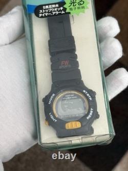 NOS Rare Vintage Citizen Free Way Men's Digital Sports Watch JDM 1980s