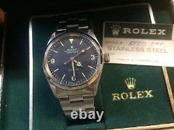 NOS Rolex Explorer I Ref 5500 Stainless Steel Rolex Full Set Box and Paper -5513