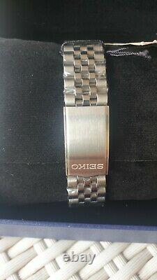 NOS SEIKO 5 SNXJ89 DateJust Automatic WATCH Homage Silver 7S26-0490 Hardlex