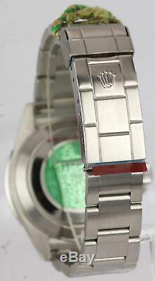 NOS STICKERED 2003 Rolex Submariner KERMIT Green FLAT 4 Steel F 16610LV V Watch