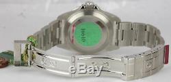 NOS STICKERED 2003 Rolex Submariner KERMIT Green FLAT 4 Steel F 16610LV V Watch