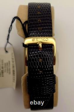 NOS Seiko SKK102 Ultra Thin Dress Watch Gold Dial 7N32-5A09 FREE EMS SHIPPING