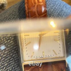 NOS Seiko Unisex Wristwatch V701 Calf Leather Band Japan Movement New Battery