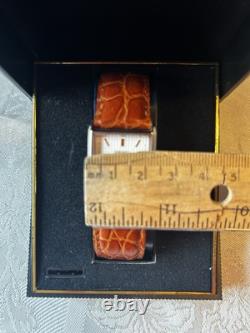 NOS Seiko Unisex Wristwatch V701 Calf Leather Band Japan Movement New Battery