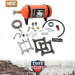 NOS Sniper Wet Nitrous Oxide Kit 100-150hp 4 Barrel Carb Carburettor Sq Bore New