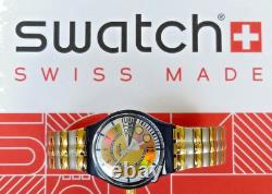 NOS Stop-Swatch Double Run SSN104/5- 1994 never worn, papers & box, NICE