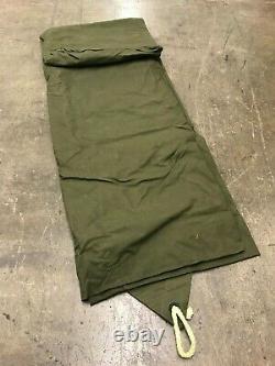 NOS US ARMY / USMC ORIGINAL Shelter Half Pup Tent, 1/2 Tent Set F-24