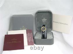 NOS VINTAGE 22MM STAINLESS & 18K LADIES OMEGA CONSTELLATION With BOX & PAPERS