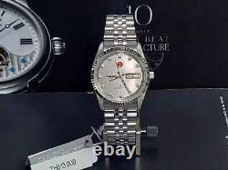 NOS VINTAGE MENS RADO SUPER STAR FLUTED BEZEL Automatic ETA 2836-2 GRAY GENTS 2