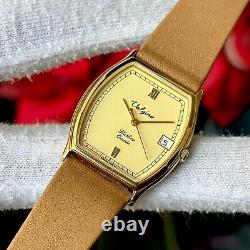 NOS Valgine Tonneau Quartz Swiss Made Men's Watch 846