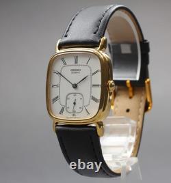 NOS Vintage 1980 N MINT SEIKO Chariot 2628-5000 Small Second Roman Qz Mens Watch