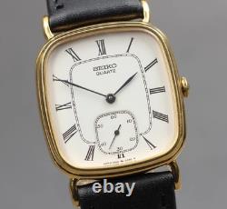 NOS Vintage 1980 N MINT SEIKO Chariot 2628-5000 Small Second Roman Qz Mens Watch