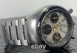 NOS Vintage Citizen Panda Bullhead Chronograph watch circa 1970. Needs Service