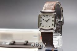 NOS? Vintage Seiko Chariot 2220-5000 Roman 27mm Tank Men's Manual Watch JAPAN