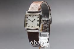 NOS? Vintage Seiko Chariot 2220-5000 Roman 27mm Tank Men's Manual Watch JAPAN