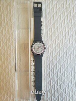 NOS Vintage Swatch Watch 1987 Pulsometer GA106 With Matching Case New