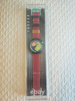 NOS Vintage Swatch Watch 1991 Flash Arrow Chrono SCL100 New With Matching Case