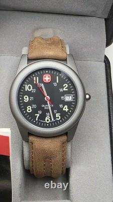NOS! Vintage Swiss Army Watch Marlboro Unlimited Trail Watch With Box & Paper