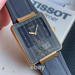 NOS Vintage Tissot Two Timer Analog Digital Wristwatch Working