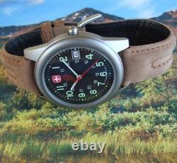 NOS WENGER SAK Swiss ArmyMens TRAIL WatchS LogoMarlboro UNLIMITED IINEW Batt