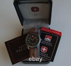 NOS WENGER SAK Swiss ArmyMens TRAIL WatchS LogoMarlboro UNLIMITED IINEW Batt