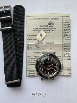 NOS Watch Vostok Amphibian? Soviet Mechanical Mens Diver 1980s USSR SERVICED