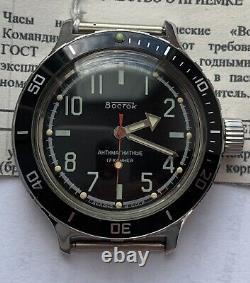 NOS Watch Vostok Amphibian? Soviet Mechanical Mens Diver 1980s USSR SERVICED