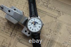 NOS watch Raketa 2359 Real Moon Phase Calendar watch vintage quartz mens