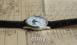 NOS watch Raketa 2359 Real Moon Phase Calendar watch vintage quartz mens