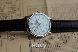 NOS watch Raketa 2359 Real Moon Phase Calendar watch vintage quartz mens