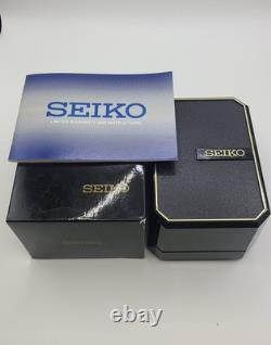 NOSVintage Seiko SFW704 Gold Tone Thin Dress Watch White Dial Arabic Numerals