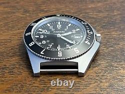 Near NOS 1990 Adanac Military Gallet Divers Navigator Watch Rare Date Variant