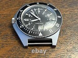 Near NOS 1990 Adanac Military Gallet Divers Navigator Watch Rare Date Variant